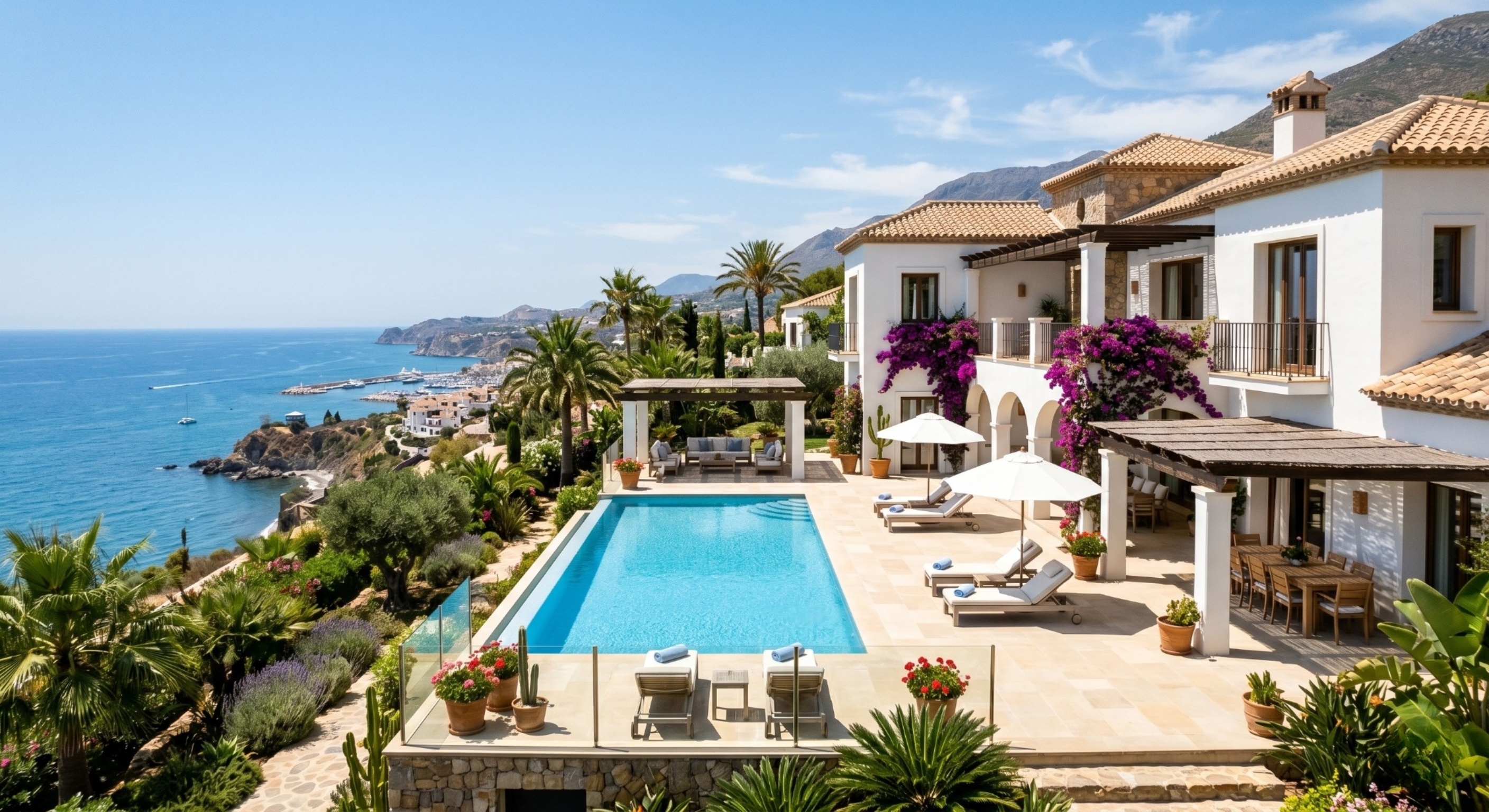 Spaanse villa met zeezicht — Costa del Sol